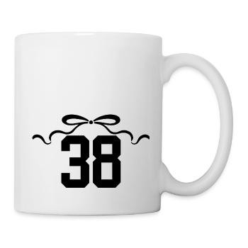 Number 38 Knot - 38th Anniversary - Mug - white - Right
