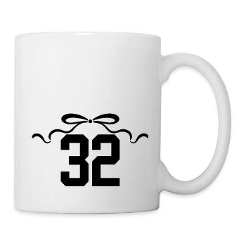 Number 32 Knot - 32nd Anniversary - Mug - white - Right