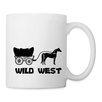 western kutsche wild west - Tasse - Weiß - Rechts