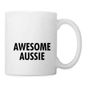 Awesome Aussie - Austrlia - Australien Down Under - Tasse - Weiß - Rechts