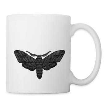 Black Moth – Mystical Embroidered Pattern - Mug - white - Right