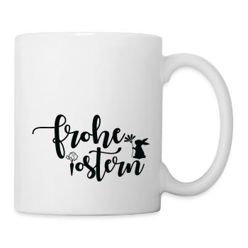 Frohe Ostern 🐰🌸 - Tasse - Weiß - Rechts