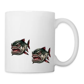 Piranha Bande dessinée 2 - Mug blanc - blanc - Droite