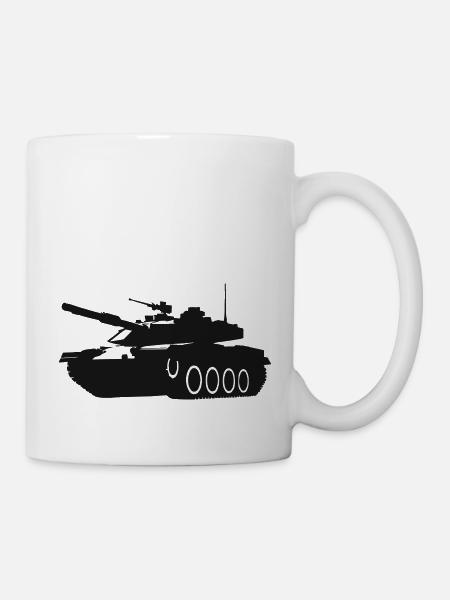Panzer - Tasse - Weiß