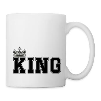king - Tasse - Weiß - Rechts