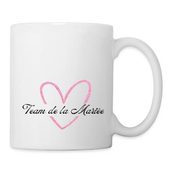 Das Brautteam Pink Herz Glitzer - Tasse - Weiß - Rechts
