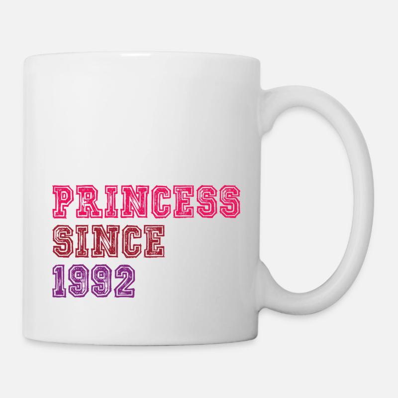 1992 Anniversaire Princesse - Mug blanc - blanc