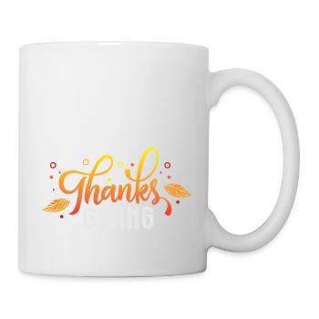Action de grâce 5 - Mug blanc - blanc - Droite