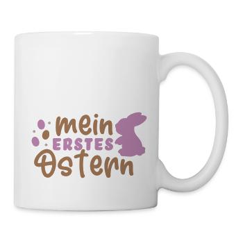 mein erstes Ostern flieder - Tasse - Weiß - Rechts