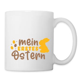 mein erstes Ostern gelb - Tasse - Weiß - Rechts