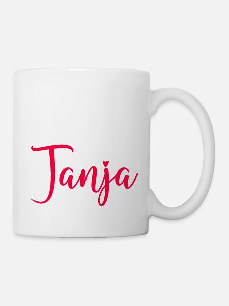 name tanja - Tasse - Weiß