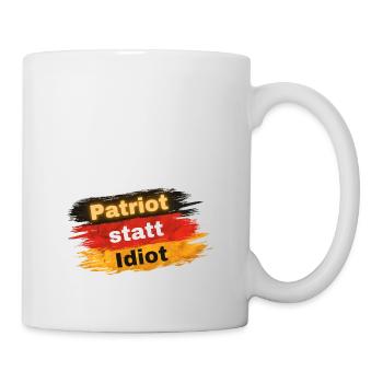Patriot instead of idiot - Mug - white - Right