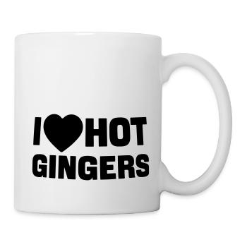 Ich liebe Ingwer - Tasse - Weiß - Rechts