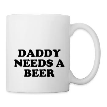Papa a besoin d'une bière - Mug blanc - blanc - Droite