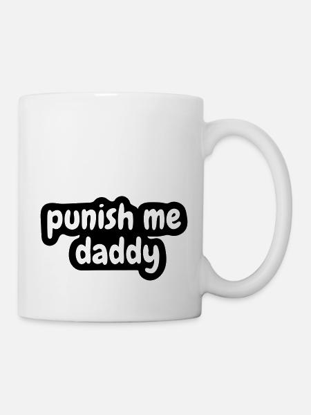 bestrafe mich, Papa - Tasse - Weiß