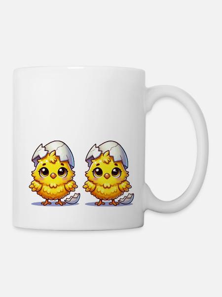kuecken comic 2 - Tasse - Weiß
