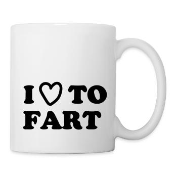 Ich liebe es zu ficken - Tasse - Weiß - Rechts