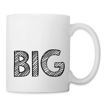 Groß - Tasse - Weiß - Rechts