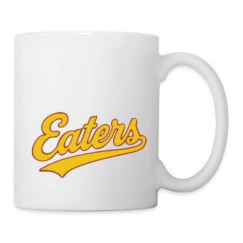 Eaters (Vintage Flowing Baseball Typography ) - Mug blanc - blanc - Droite