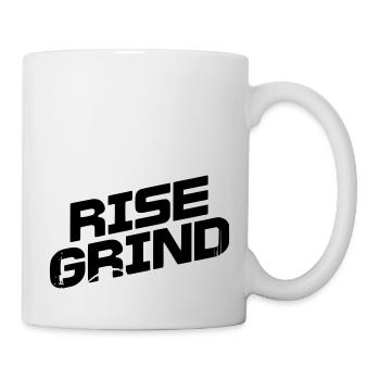 Motivational Gym Rise Grind - Tasse - Weiß - Rechts
