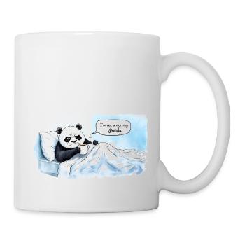 Panda du matin - Mug blanc - blanc - Droite