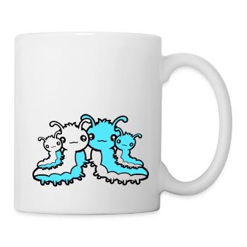 Chenille Famille Parents Maman Papa Enfants Frères et sœurs - Mug blanc - blanc - Droite
