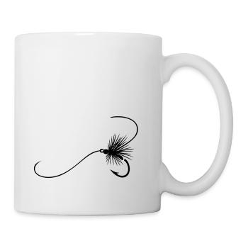 Fly Fishing Angler Gone Fishing - Mug - white - Right