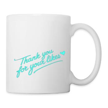 MERCI POUR VOS LIKES - Mug blanc - blanc - Droite