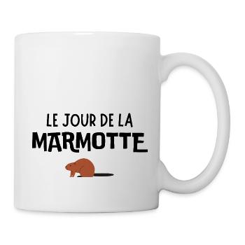 Le jour de la marmotte - Mug blanc - blanc - Droite