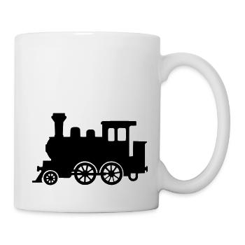 lokomotive - Tasse - Weiß - Rechts