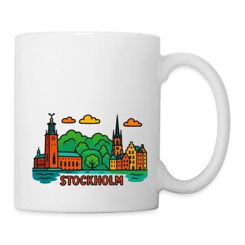 Stockholm - Mug blanc - blanc - Droite