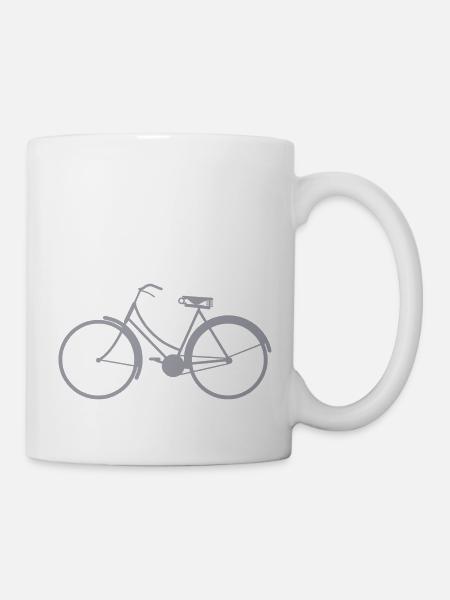 Fahrrad - Tasse - Weiß