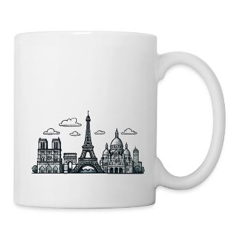 paris frankreich stadt - Tasse - Weiß - Rechts
