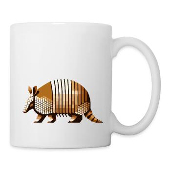 Gürteltier - Tasse - Weiß - Rechts