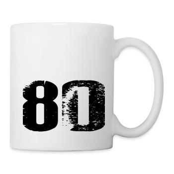 80 Number Leotard - Mug - white - Right