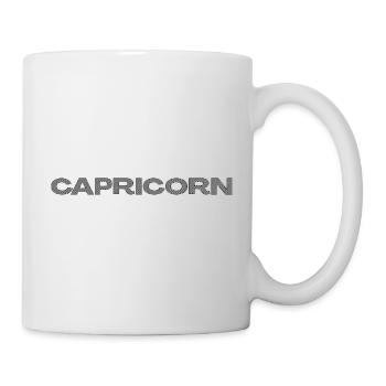 CAPRICORN – Checkerboard Zodiac Statement - Tasse - Weiß - Rechts