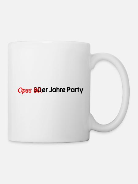 Opas 80er - Tasse - Weiß