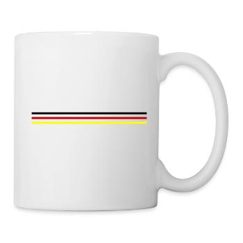 Deutschland Linie Fahne - Tasse - Weiß - Rechts