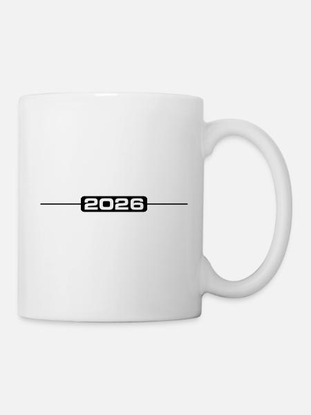 2026 Strich Element - Tasse - Weiß