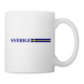 Schweden Flagge Sverige - Tasse - Weiß - Rechts