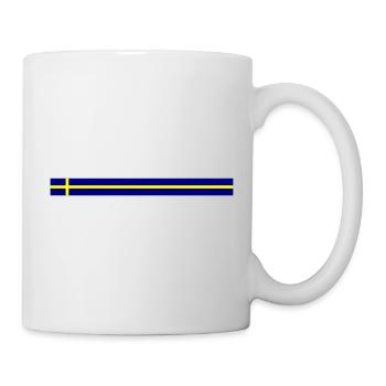 Schweden Flagge Symbol - Tasse - Weiß - Rechts