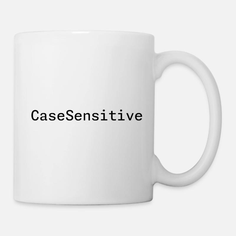 Humour de développeur sensible à la casse - Mug blanc - blanc