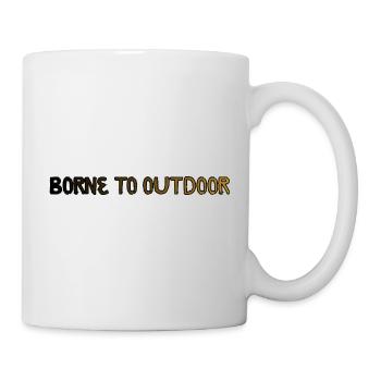 Traces de roues - Mug blanc - blanc - Droite