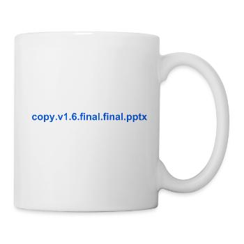 The final PowerPoint - Tasse - Weiß - Rechts