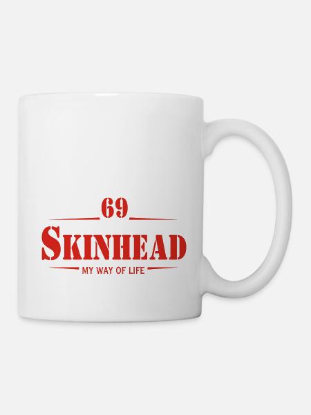 Working Class Skinhead Oi! Antiracist Bootboys My - Mug blanc - blanc