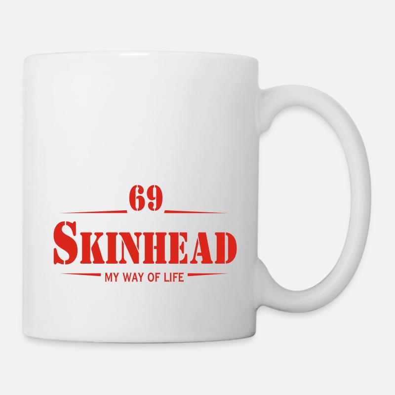 Working Class Skinhead Oi! Antiracist Bootboys My - Mug blanc - blanc