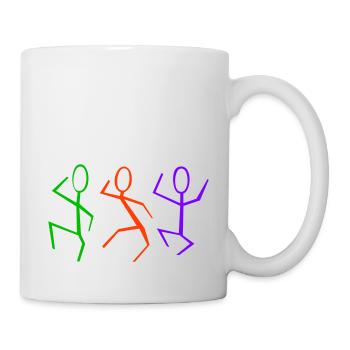 3 Tänzer - Tasse - Weiß - Rechts