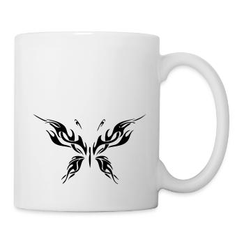 Tribal butterfly - Tasse - Weiß - Rechts