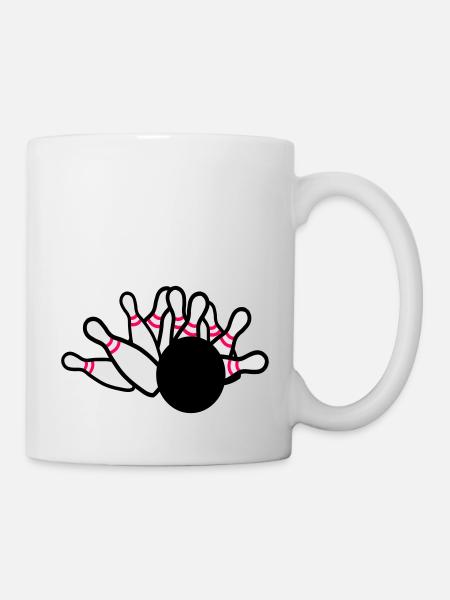 Kegeln - Tasse - Weiß