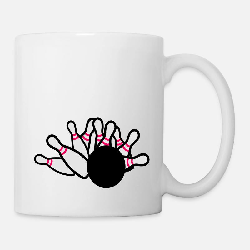 Kegeln - Tasse - Weiß